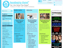 Tablet Screenshot of housekeepingchannel.com